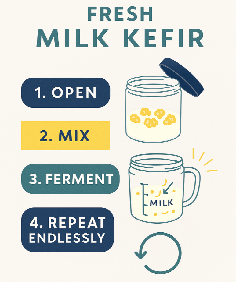 Kefir Endless® Milk Kefir Grains