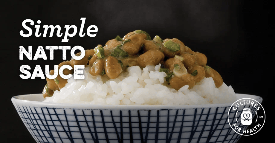 Simple natto sauce served over rice