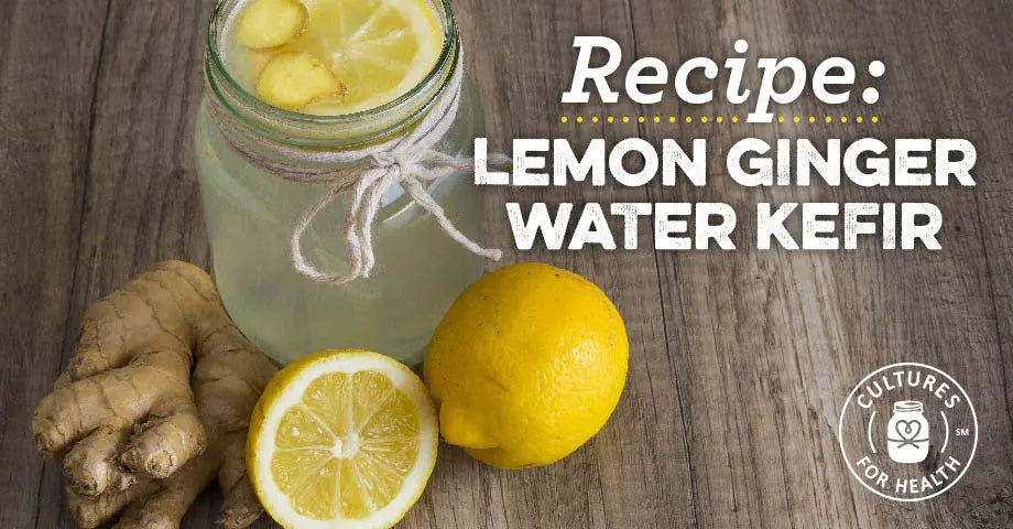 Lemon-Ginger Water Kefir featured recipe