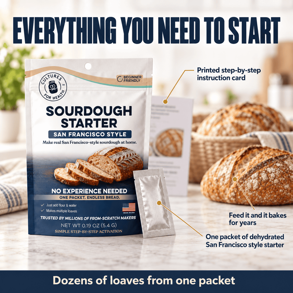 Sourdough Sourdough Starter Culture: San Francisco Style