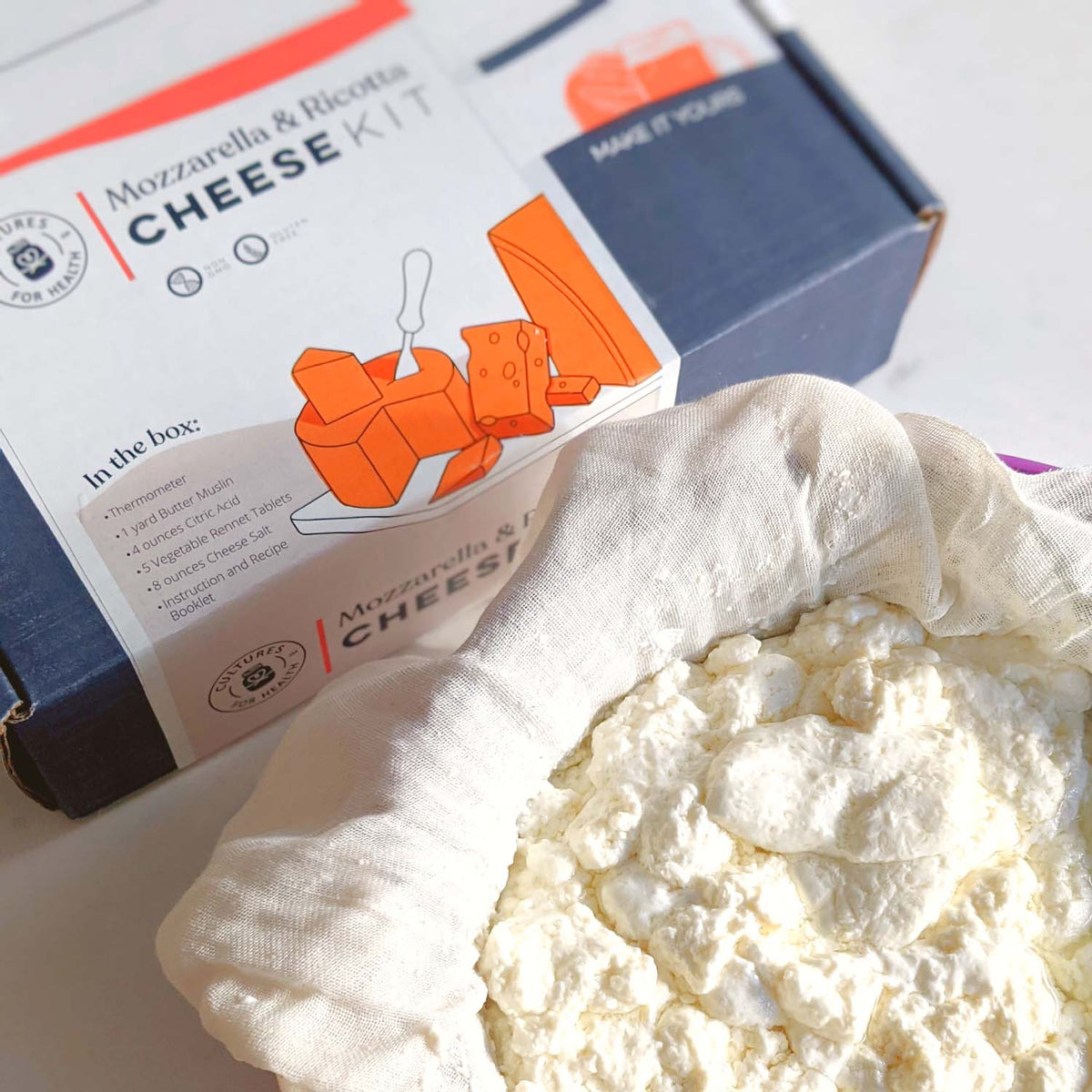 Cheese Mozzarella and Ricotta Cheese Making Kit