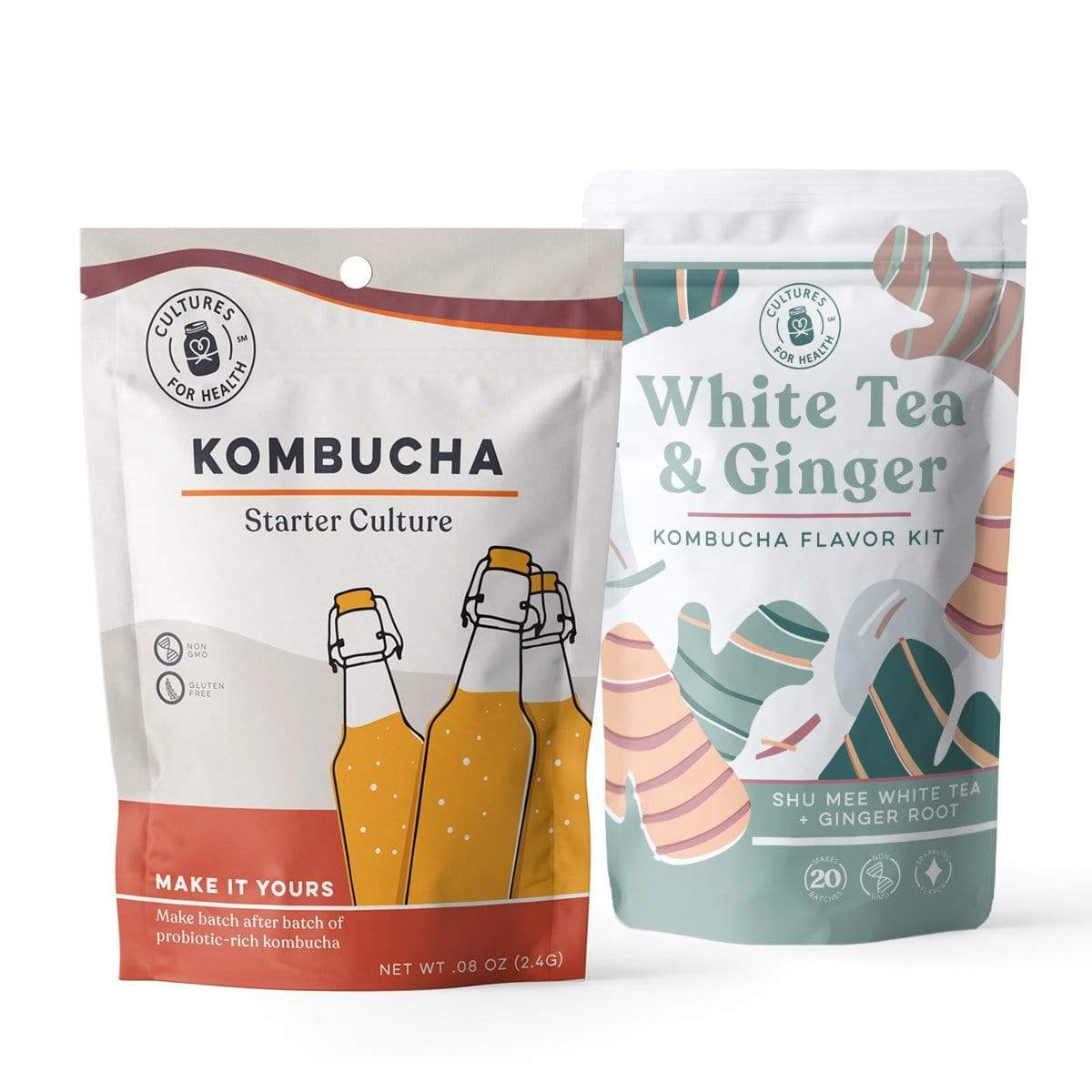 Kombucha Kombucha + White Tea Ginger