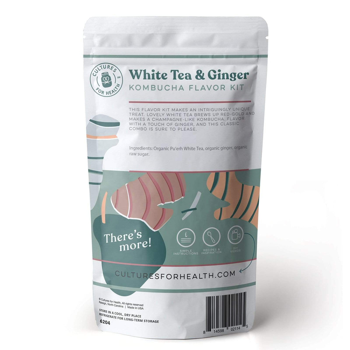 Kombucha White Tea &amp; Ginger Kombucha Flavor Kit