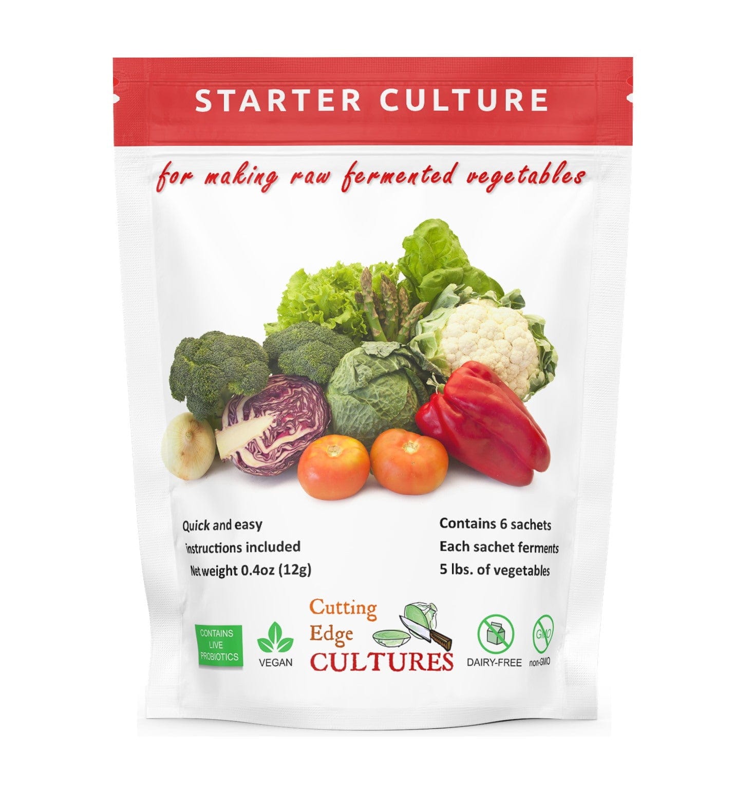 Vegetables Cutting Edge Starter Culture for Fresh Vegetables