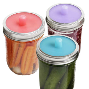 Vegetables Pickle Pipe for Small Mouth Jars - Fermentation Airlock - 4-Pack